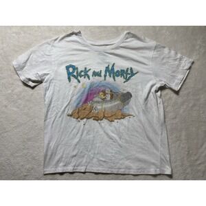 Rick And Morty Graphic T Shirt Short Sleeve Men's Size Large Adult Swim